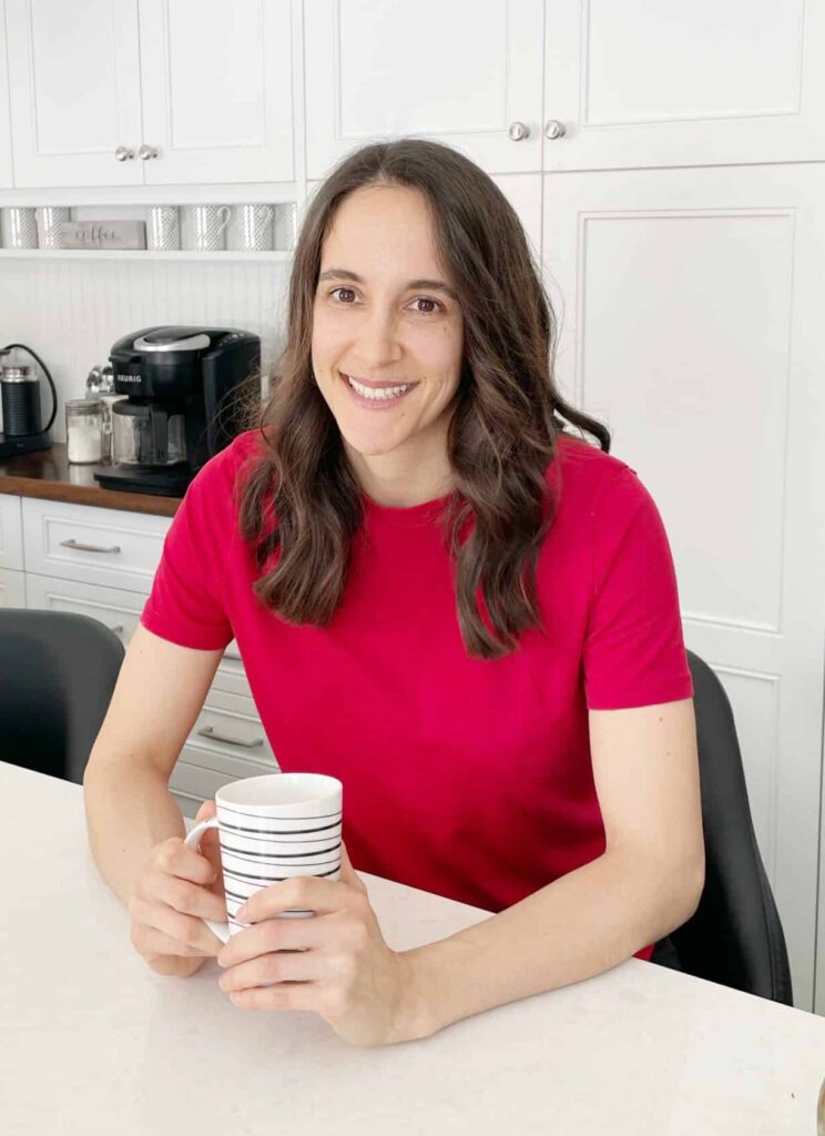 Veronica Rouse drinking coffee