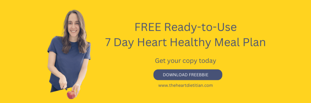 Image of Veronica Rouse with Free 7 day heart healthy meal plan freebie.